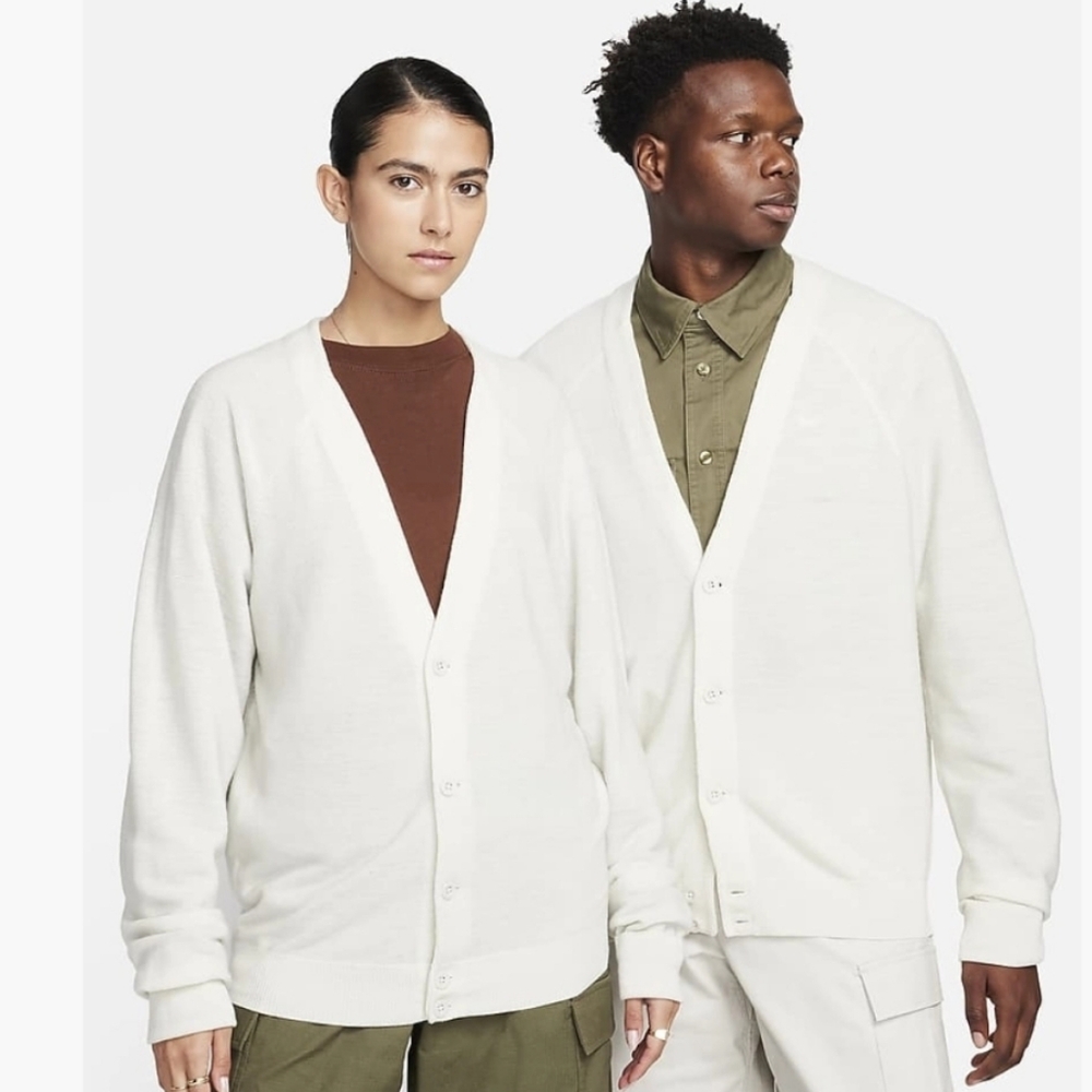 Nike SB Skate Cardigan - light bone/white